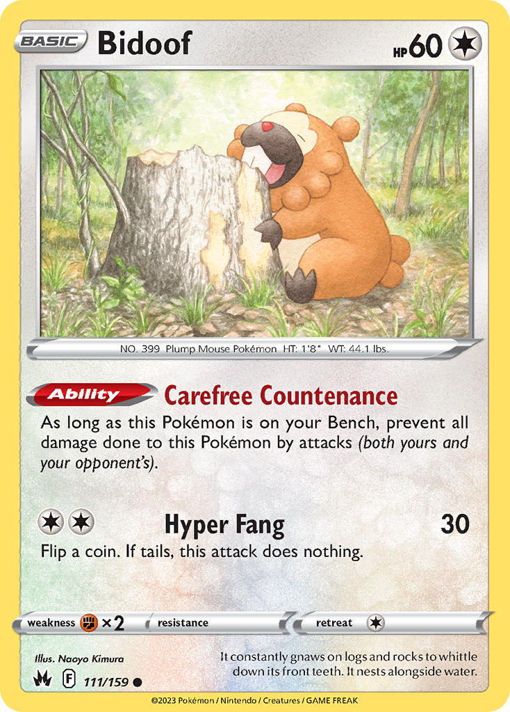 Bidoof - 111/159 - Scroll and Circuit Games